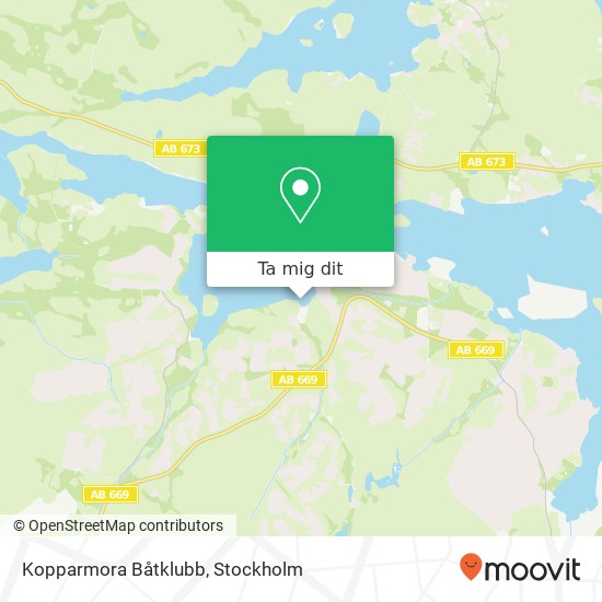 Kopparmora Båtklubb karta