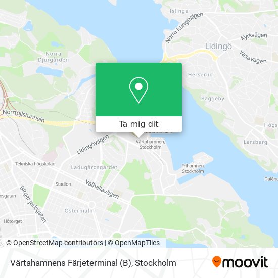 Värtahamnens Färjeterminal (B) karta