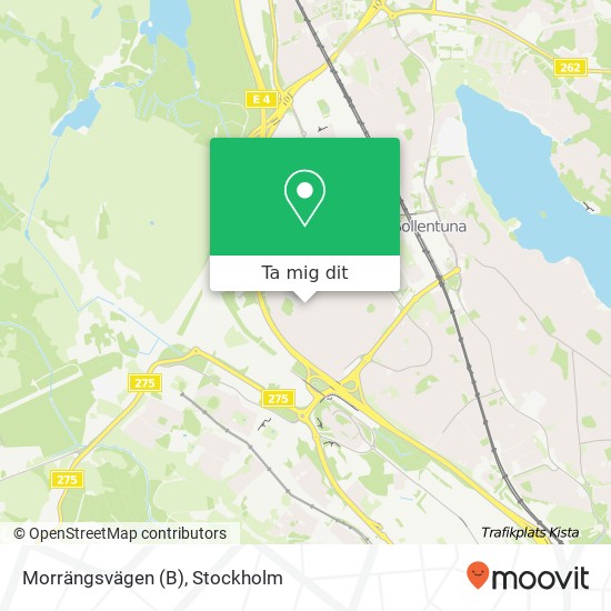 Morrängsvägen (B) karta