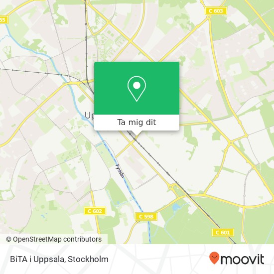 BiTA i Uppsala karta