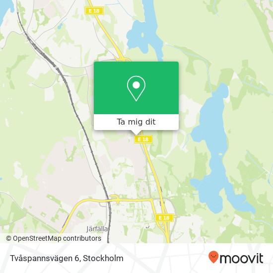 Tvåspannsvägen 6 karta