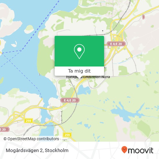 Mogårdsvägen 2 karta