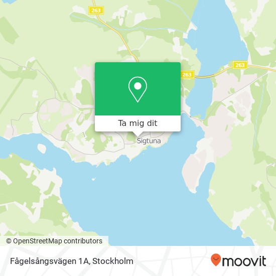 Fågelsångsvägen 1A karta