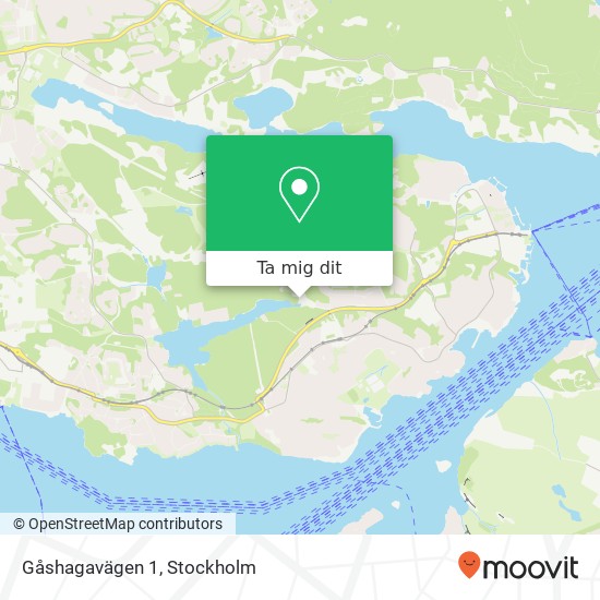 Gåshagavägen 1 karta
