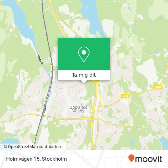 Holmvägen 15 karta