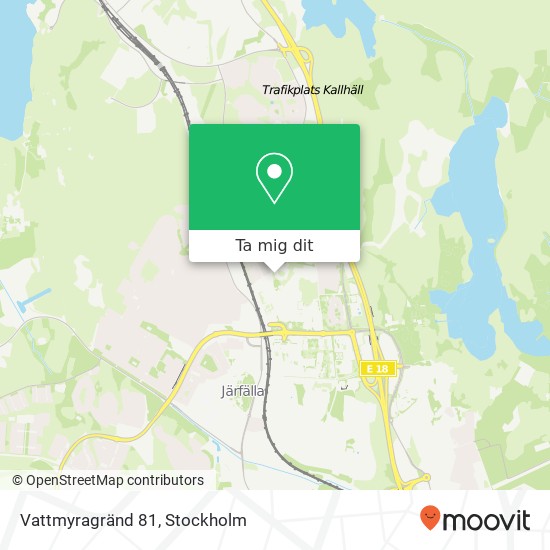 Vattmyragränd 81 karta