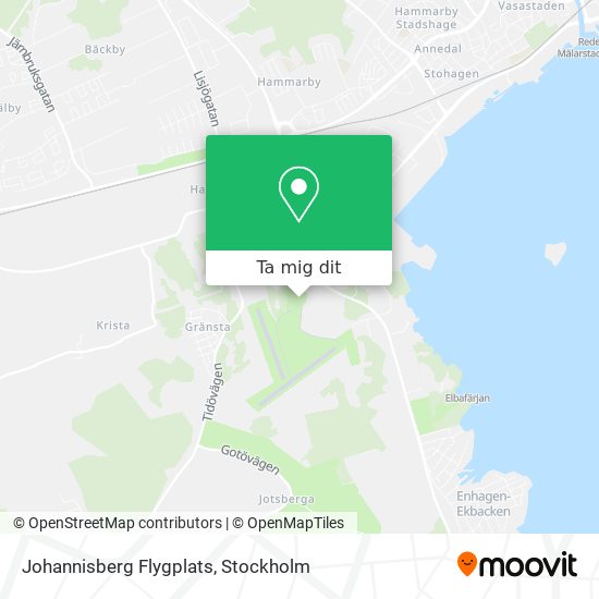 Johannisberg Flygplats karta