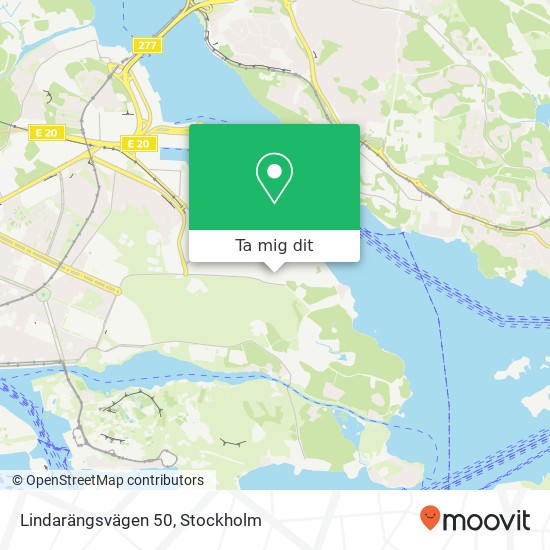 Lindarängsvägen 50 karta