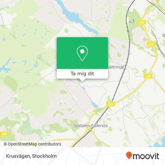 Krusvägen karta