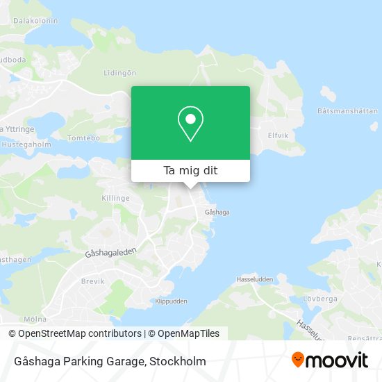 Gåshaga Parking Garage karta