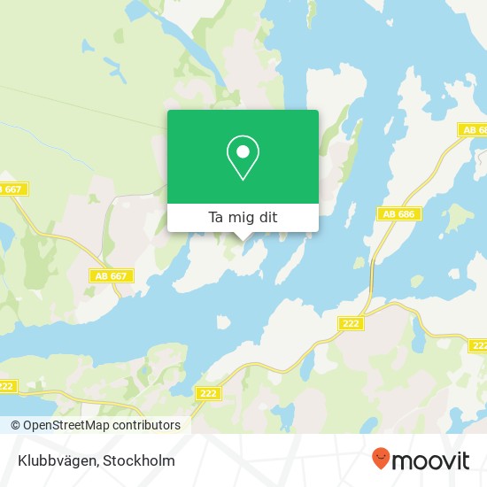 Klubbvägen karta