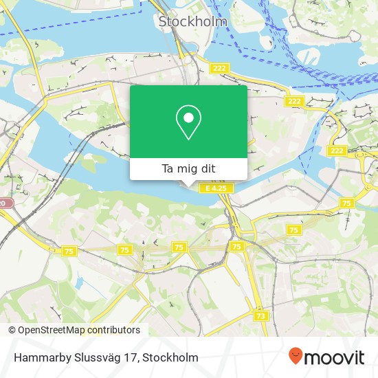 Hammarby Slussväg 17 karta