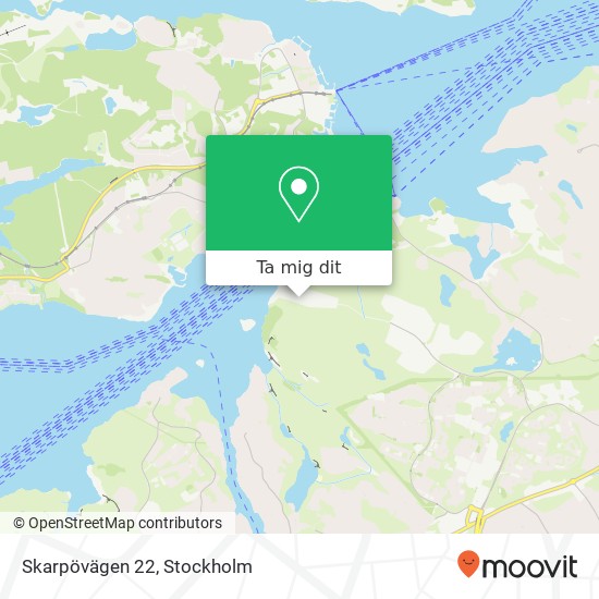 Skarpövägen 22 karta