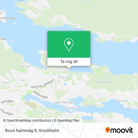 Bosö hamnväg 8 karta