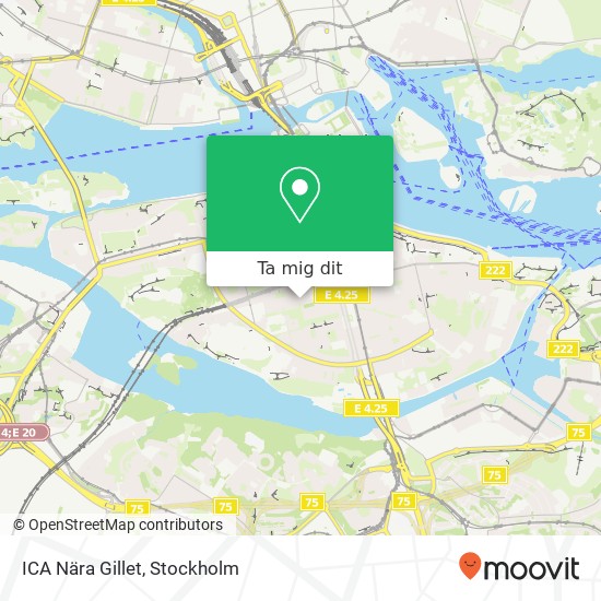 ICA Nära Gillet karta