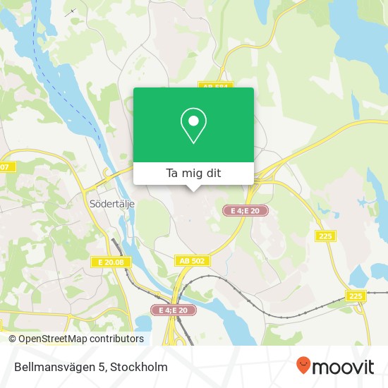 Bellmansvägen 5 karta