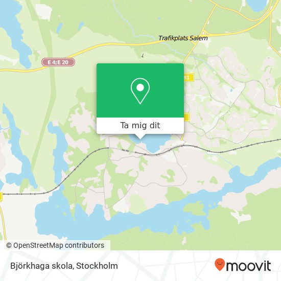 Björkhaga skola karta