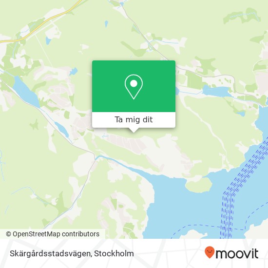 Skärgårdsstadsvägen karta