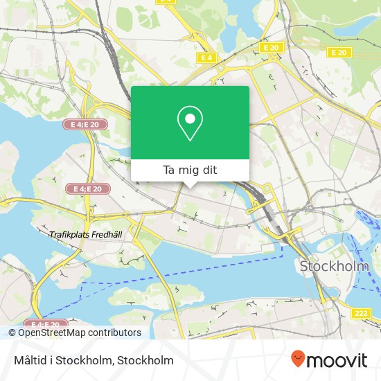 Måltid i Stockholm karta