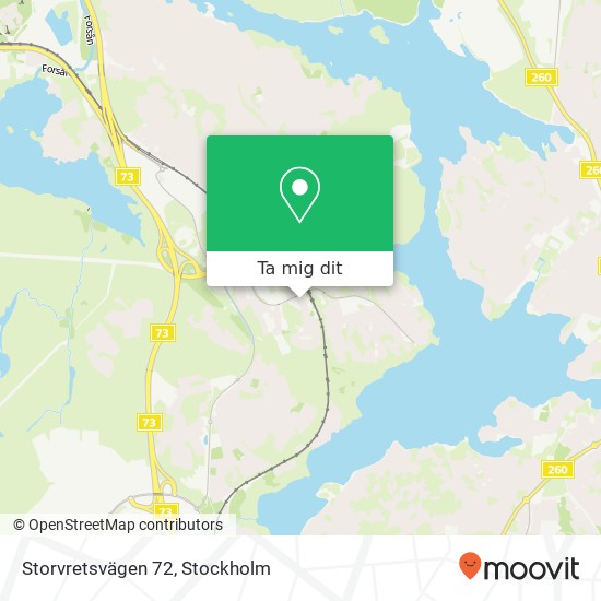 Storvretsvägen 72 karta