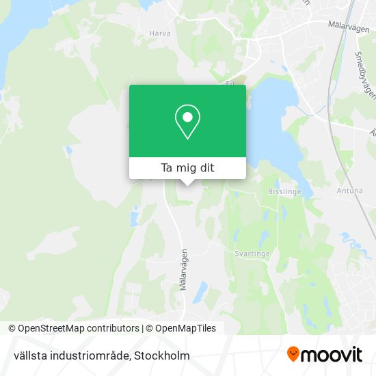 vällsta industriområde karta