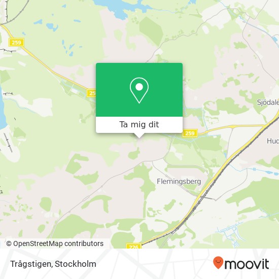 Trågstigen karta