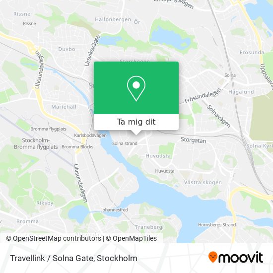 Travellink / Solna Gate karta