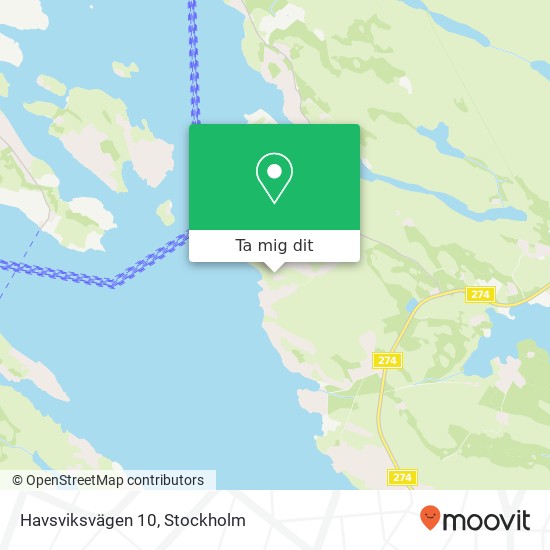 Havsviksvägen 10 karta