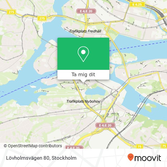 Lövholmsvägen 80 karta