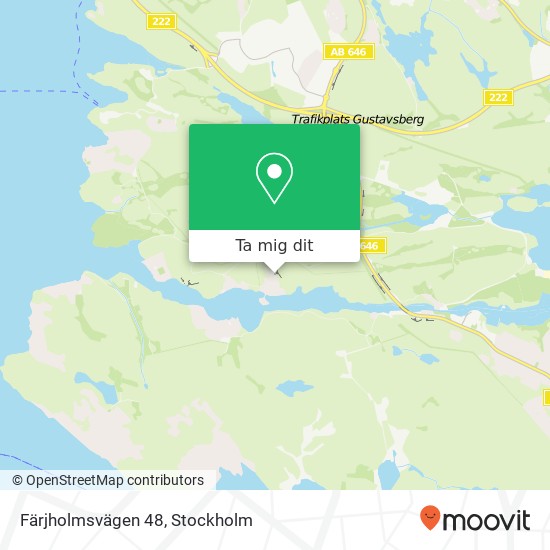 Färjholmsvägen 48 karta