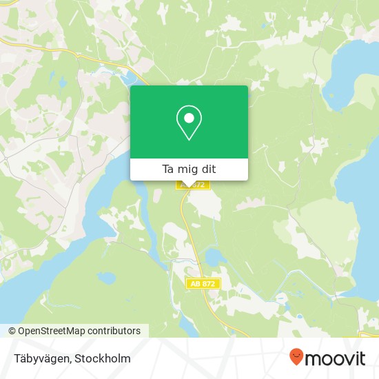 Täbyvägen karta