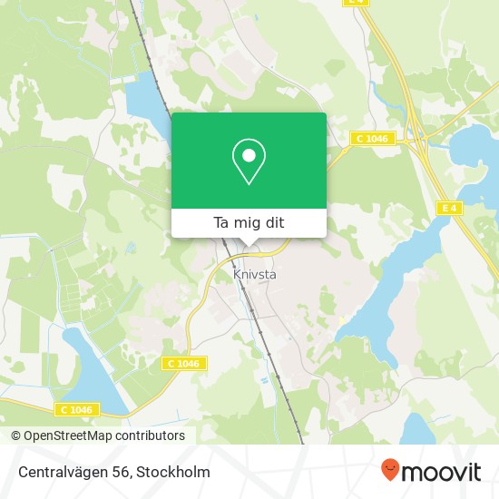 Centralvägen 56 karta