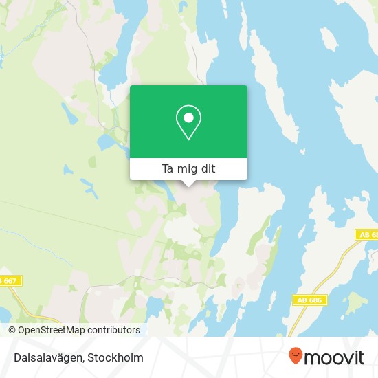 Dalsalavägen karta