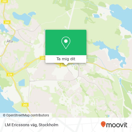 LM Ericssons väg karta