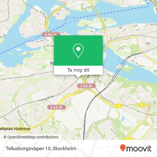 Tellusborgsvägen 10 karta