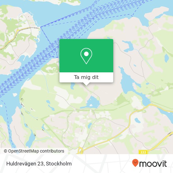 Huldrevägen 23 karta