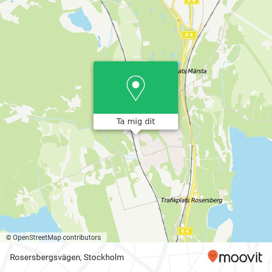 Rosersbergsvägen karta