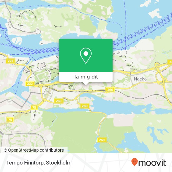 Tempo Finntorp karta