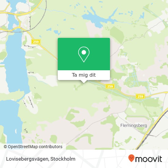 Lovisebergsvägen karta