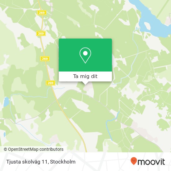 Tjusta skolväg 11 karta