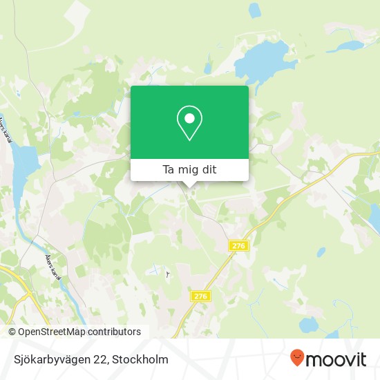 Sjökarbyvägen 22 karta