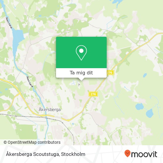 Åkersberga Scoutstuga karta