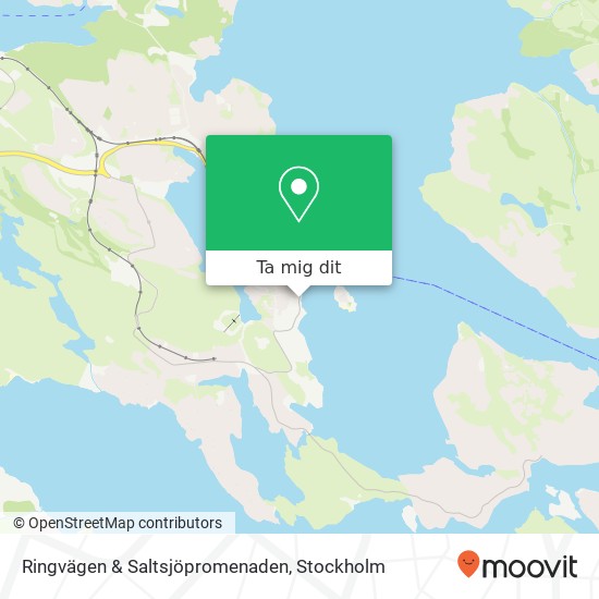 Ringvägen & Saltsjöpromenaden karta