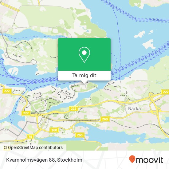 Kvarnholmsvägen 88 karta