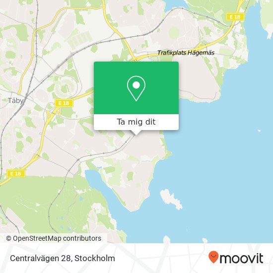Centralvägen 28 karta