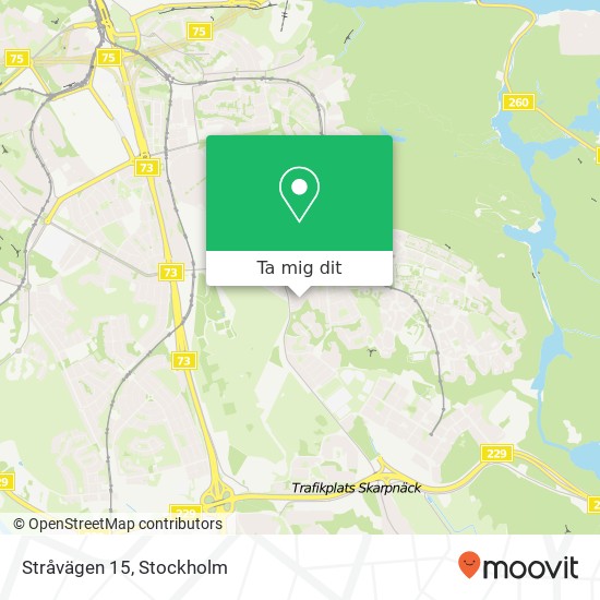 Stråvägen 15 karta