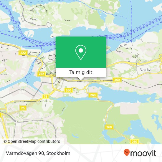 Värmdövägen 90 karta