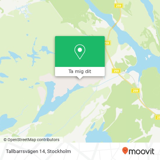 Tallbarrsvägen 14 karta