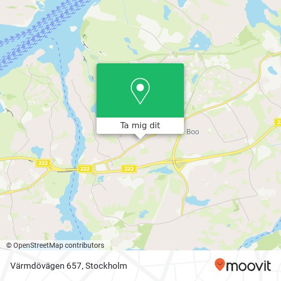 Värmdövägen 657 karta