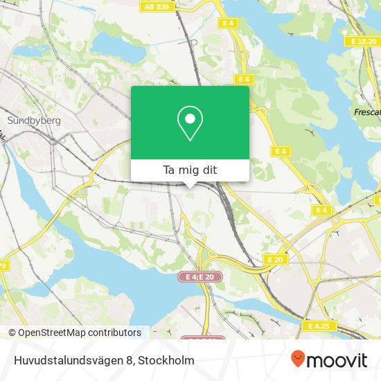 Huvudstalundsvägen 8 karta